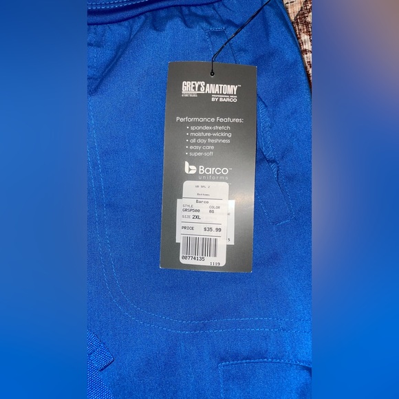 88) NWT GREY'S ANATOMY BYBARCO Spandex Stretch Kim Straight Leg Pant - Picture 10 of 16